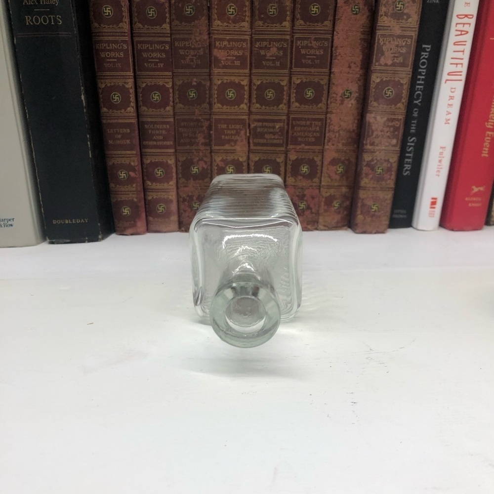 VINTAGE Square Ribbed Bottle/Vase - Picture 3 of 6